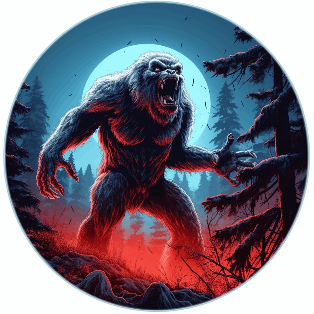 Howling Werewolf Decal Cryptid Vinyl Stickers Decals Myth Etsy