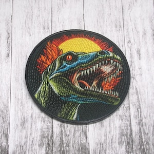 Iron-On Kaiju Patch/Sew-on Applique for Jackets & Clothing/Backpacks/Japanese Creature Patch/Monsterverse Patch/Retro Sci-fi Patch/Monarch