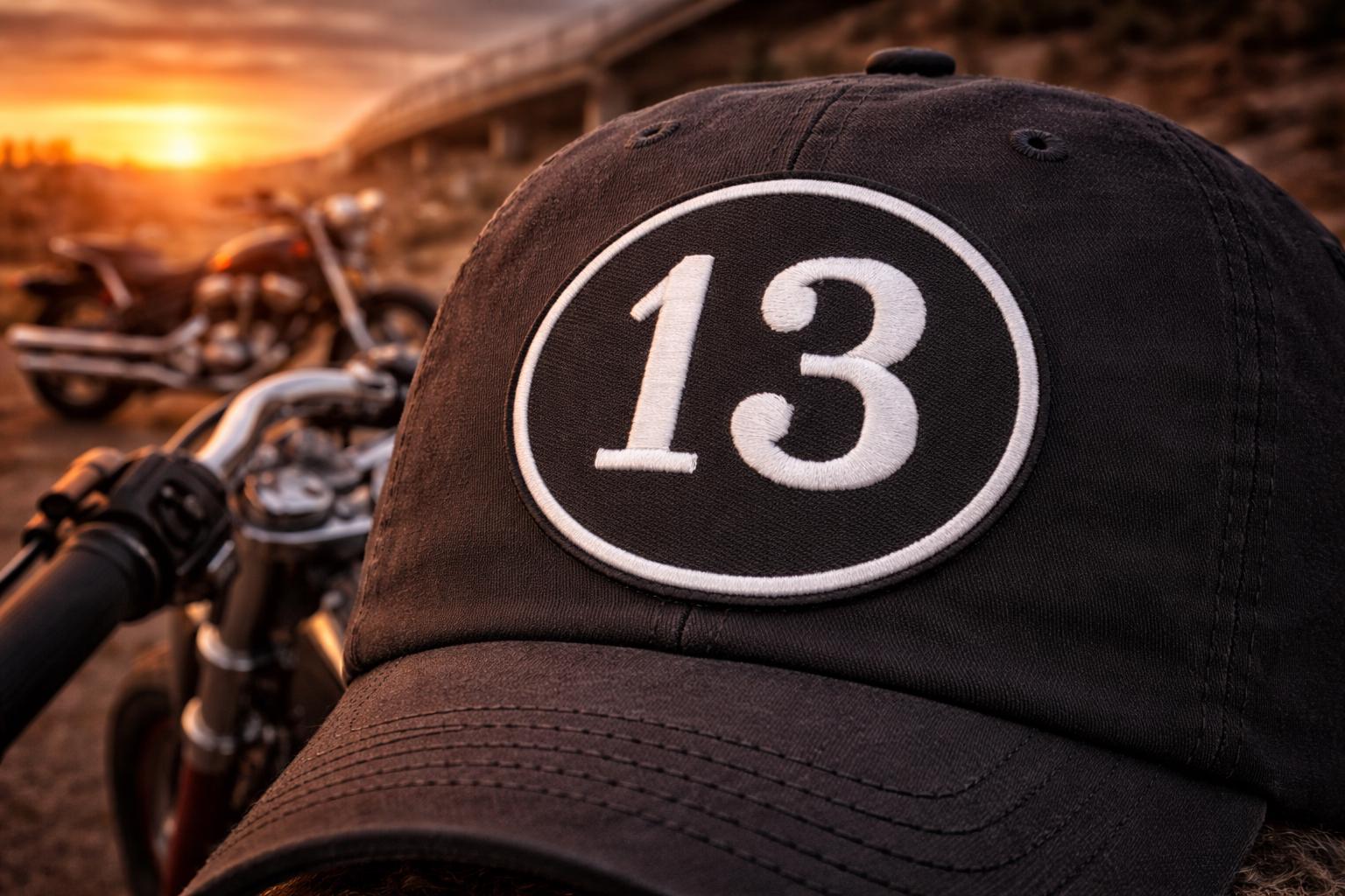 Lucky Number 13 Patch/Iron-on Patch/Biker Vest/outlaw symbol