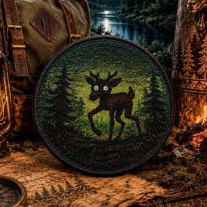 Legendary Appalachian Not Deer Cryptid Monster folk lore Iron on Patch/Paranormal Patch/Funny Patch/Applique for Jackets & Backpacks/Clothes