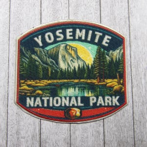 Iron-On Yosemite Park Patch/Sew-On Applique for Jacket & Clothing/Backpack/Nature Badge/Travel Souvenir/Hiking/Nature Lover/Wildlife Patch