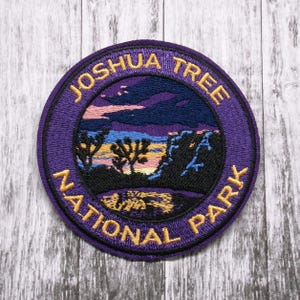 Joshua Tree Park Patch/Iron-On Embroidered Applique for Jacket & Clothing/Backpacks/Nature Badge/Hiking Patch/Mountain Patch/Souvenir