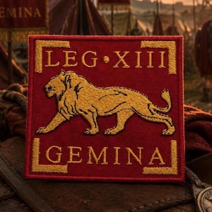 Legio XIII Gemina Roman Legion Patch/Iron-On Patch/Military Badge/Embroidered Sew-On Applique for Clothing Vest/Jacket Backpacks Gear