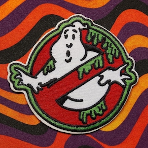 Ghostbusters No Ghost Logo Patch/Iron-On Patch/Embroidered Sew-on Applique for Halloween Costume, Uniform, Supernatural Paranormal Patches