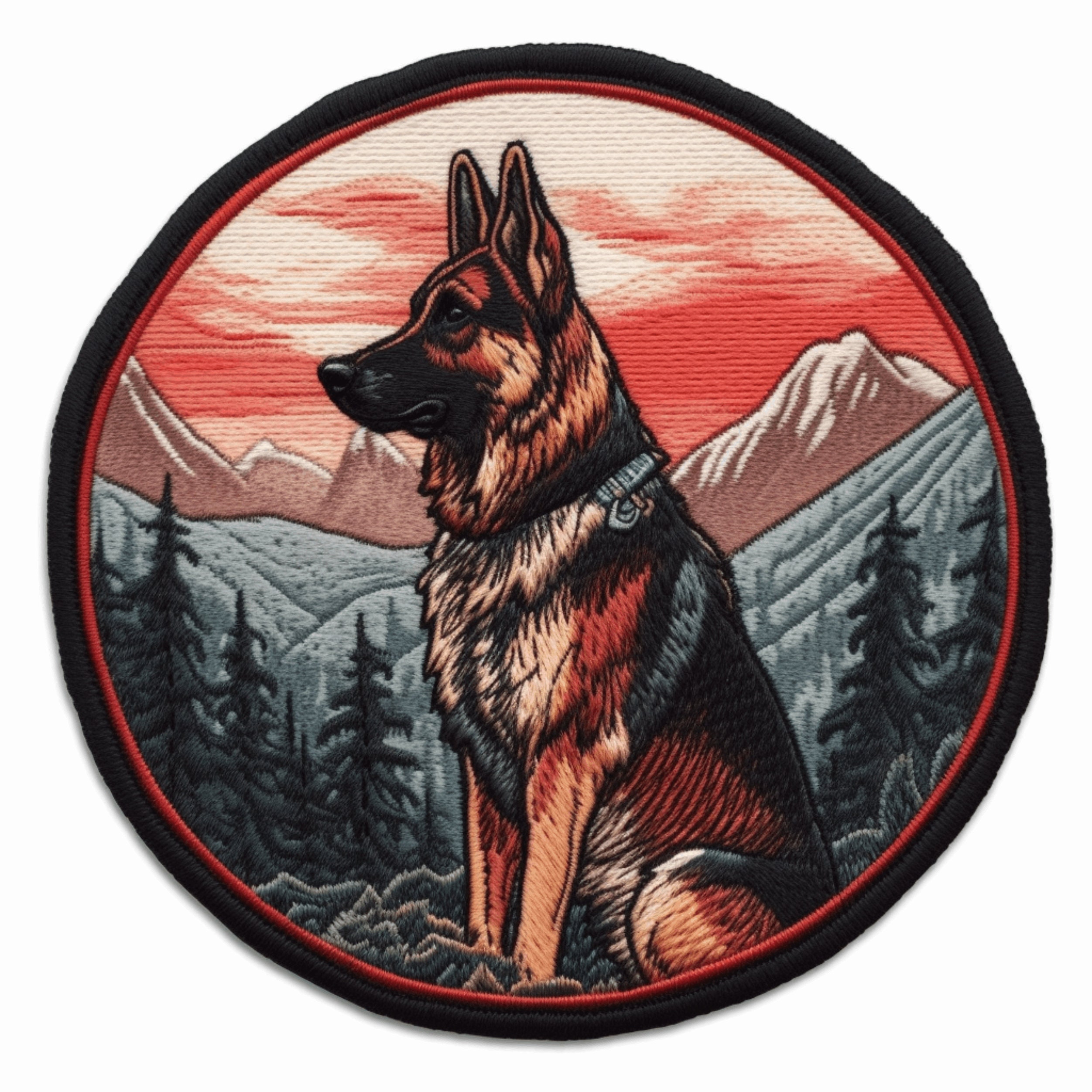 K9 K-9 PAW WOLF TRACKER Velcro Morale Tactical Patches 2