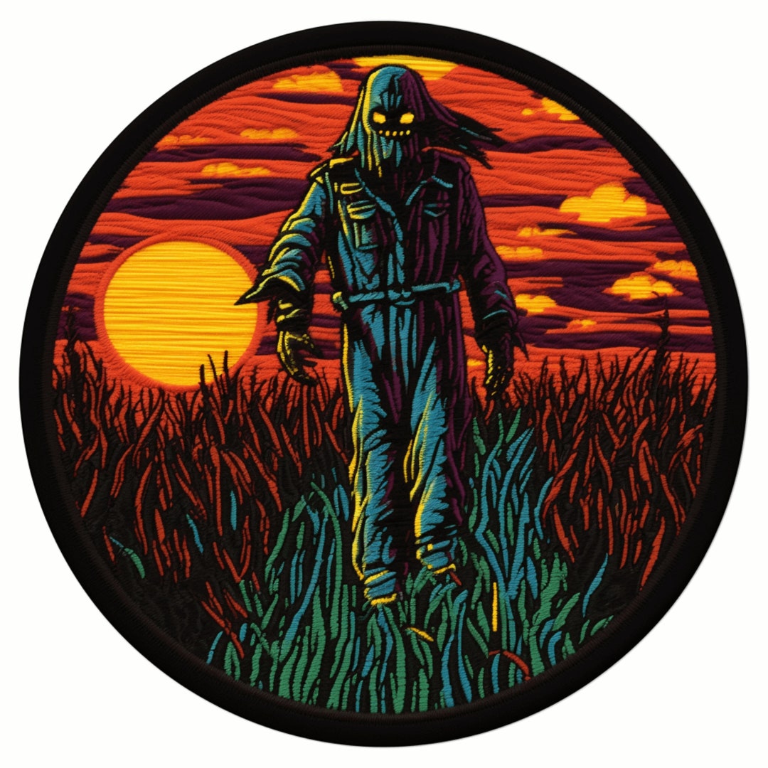 Scarecrow Patch Embroidered Ironon/sewon Applique for Vest Etsy