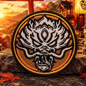 Chinese Dragon Patch/Iron-On Patch/Mythical Creature/Mythology/Fire Breather/Embroidered Sew-On Applique for Clothing Jacket Hats Backpacks