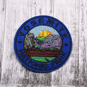 Yosemite Park Patch/Iron-On Embroidered Applique for Jacket & Clothing/Backpacks/Nature Badge/Hiking Patch/Mountain Patch/Souvenir