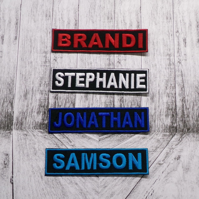 Custom Name Tag Patch/sew-on Applique for Backpack & Clothing/hat ...
