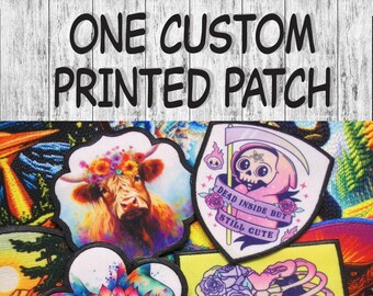 One Custom Patch | Custom Patches | 2.25 Inch to 5 Inch Custom Patch | Your Artwork! Great Quality Patch