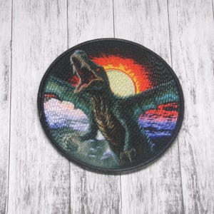 Iron-On Kaiju Patch/Sew-on Applique for Jackets & Clothing/Backpacks/Japanese Creature Patch/Monsterverse Patch/Retro Sci-fi Patch/Monarch
