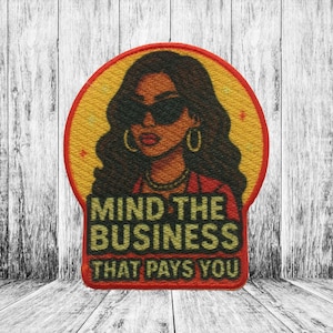 Strong Female Patch Iron-On/Sew-On Applique for Jackets/Clothing/Backpacks/Tote Bags/Vest/Sassy Patch/Empowered Woman Patch/Mindset Patch