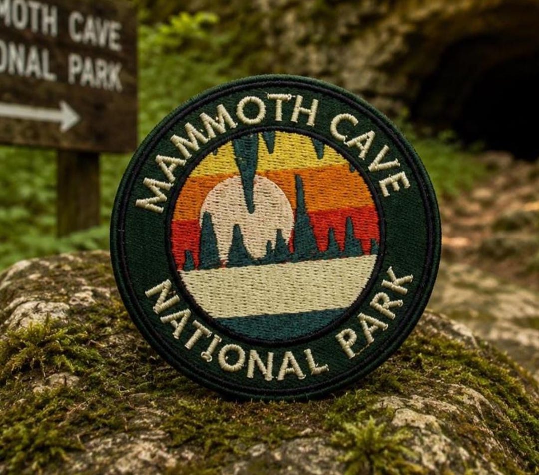 Mammoth Cave Park Patch/3" Embroidered Iron-on Applique for Backpack ...