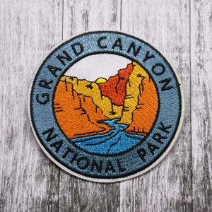 Grand Canyon Park Patch/Iron-On Embroidered Applique for Jacket & Clothing/Backpacks/Nature Badge/Hiking Patch/Mountain Patch/Souvenir