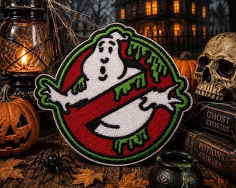 ゴーストバスターズ ノーゴースト ロゴパッチ/アイロン接着パッチ/刺繍縫い付けアップリケ ハロウィンコスチューム、ユニフォーム、超常現象パッチ用