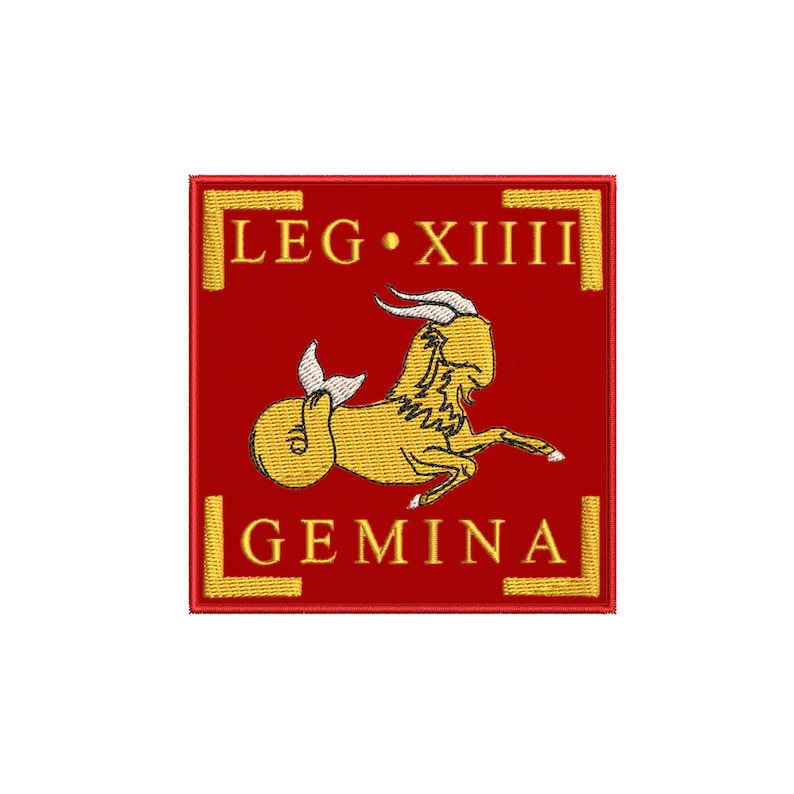 Legion XIIII GEMINA Legions of the Roman Empire 3.5 Embroidered Iron Sew-On Patch Applique Roman History Military Greek Carthage