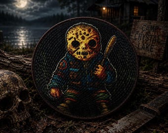 Slasher Patch/Iron-on Patch/Horror Patches/Halloween Costume Decor/Scary Movie Toon/Sew-On Applique for Clothing Vest/Jacket Hats Backpack