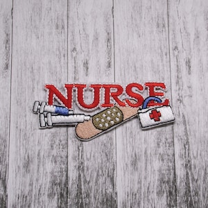 Krankenschwester Aufnäher/Pflegemittel Patch/Gestickte Aufnäher für Kleidung & Weste/Klinik Patch/RN Patch/EMT/Krankenhaus Personal Geschenk