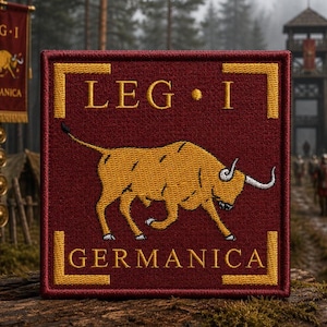 Legio I Germanica First Roman Legion Patch/Iron-On Patch/SPQR Military Badge/Embroidered Applique for Clothing Backpack Vest/Jacket Gear Hat