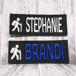 Your Name Tag Patch/Sew-On Applique for Backpack & Clothing/Hat/Custom ID Label/Work Badge/Embroidered Uniform Name Patch