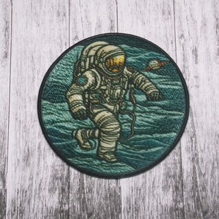 Toppa Ricamata NASA Spaziale – Da Stirare O Cucire Su Vestiti, Giacca, Jeans, Borsa – 7x10cm