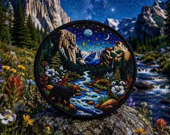 Yosemite National Park Patch/Iron-On Patch/Nature Badge/Travel Souvenir/Camping Hiking/Nature Lover/Sew-On Applique for Clothing Backpack