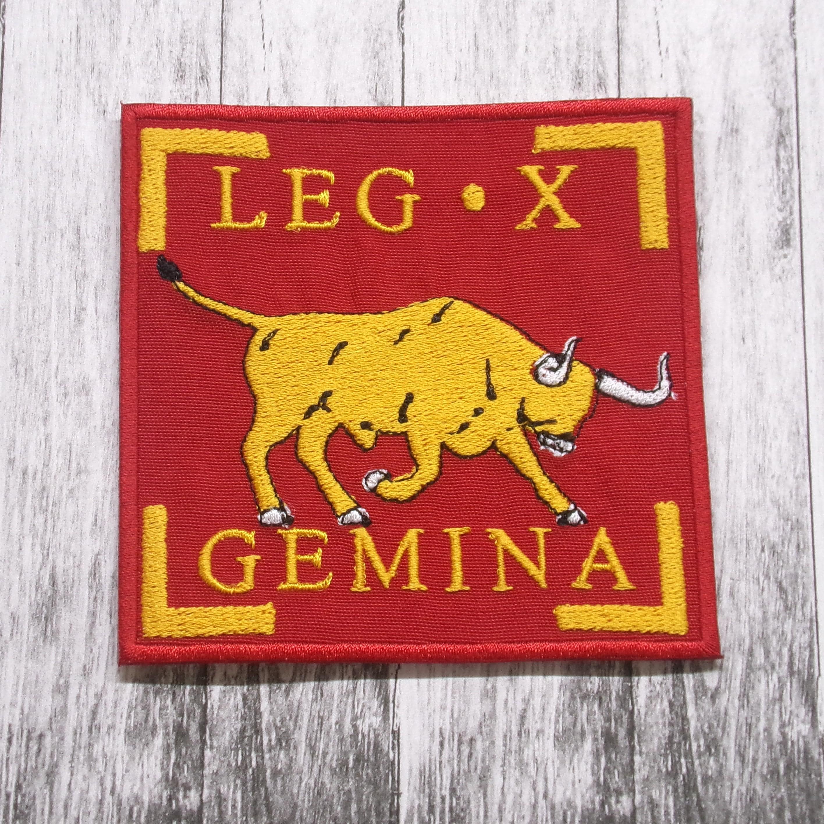 Roman Patch Legio X Gemina Roman Legion Patch – Embroidered Iron-on SPQR Military ...