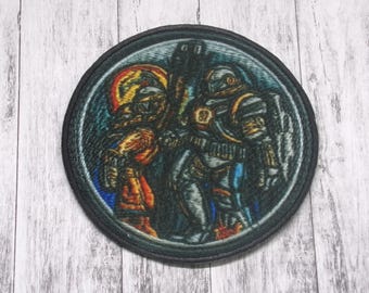 Space Marine Patch/Iron-On Patch/Grim & Darkness/Tabletop Games/RPG Sci-Fi Gift/Sew-On Applique for Clothing Vest/Jacket Hats Backpack