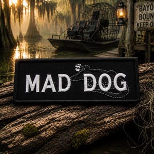 Custom Your Name / Text / Personalized Name Tag Alligator/Crocodile Embroidered Patch iron on / sew on for vest clothing - Everglades Park