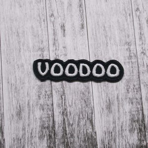 Voodoo Patch Embroidered Iron-on Applique for Jacket, Clothing, Backpack, Vest, witchy badge, biker charm, mystical energy, gothic gear