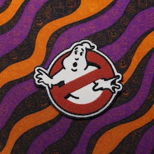 Ghostbusters No Ghost Logo Patch/Iron-On Patch/Paranormal Patch/Embroidered Sew-On Applique for Halloween Costume, Uniform, Jacket, Clothing