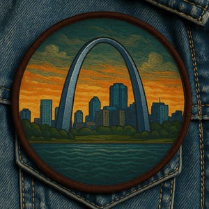 Gateway Arch National Park Patch - St. Louis, Missouri, MO Badge/Iron-On Patch/Souvenir Patch/Road Trip Patch/Vacation Patch/Patch Gift