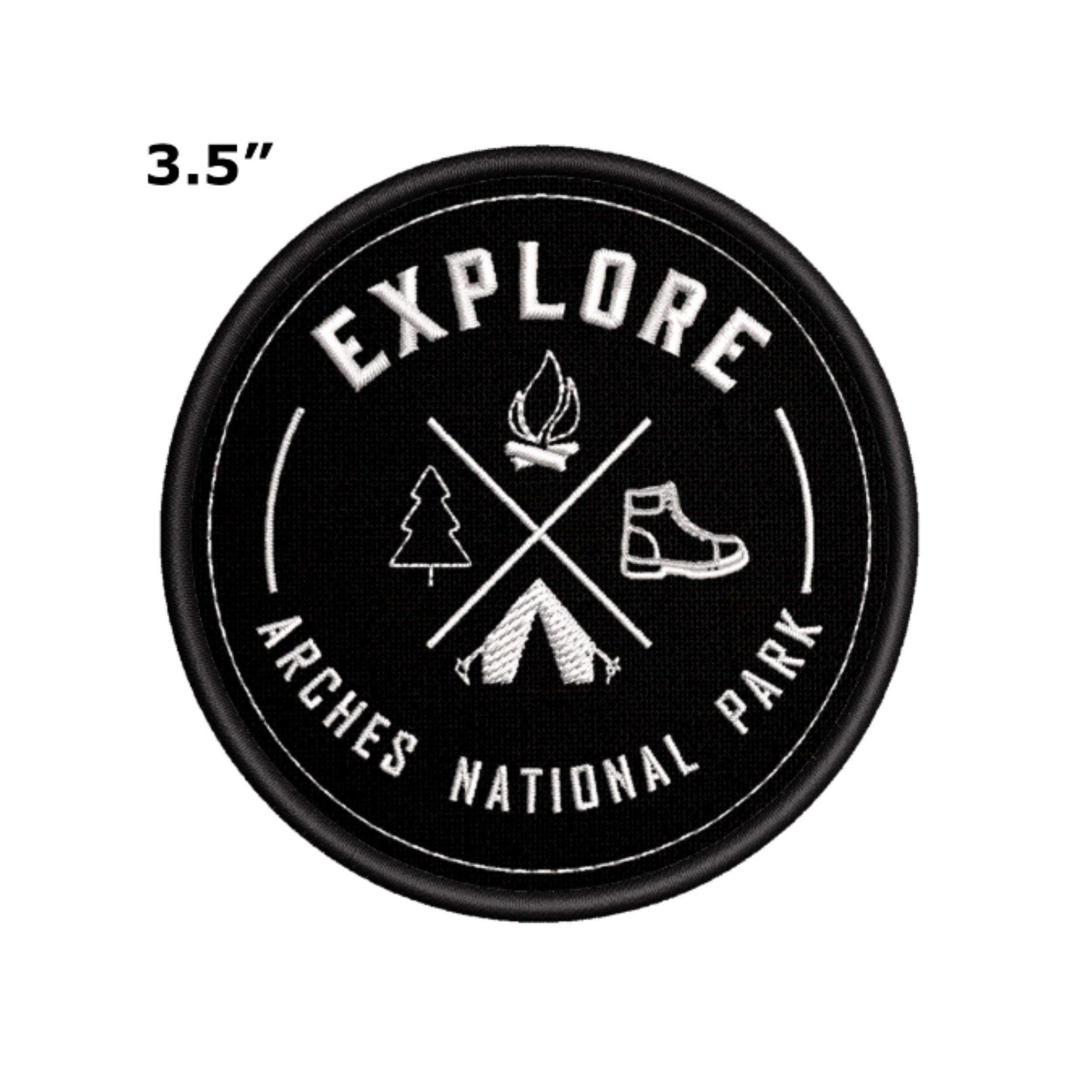 Arches National Park Embroidered Patch Ironon Custom Nature Etsy