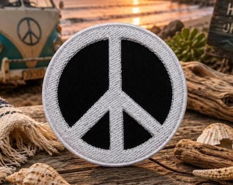 Aufnäher/Bügelbild/Peace Zeichen/Musik Festival Abzeichen/Boho/Free Love/ gestickte Aufnäher für Kleidung Weste/Jacke Hüte Rucksack