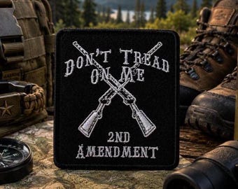 Don't Tread on Me Patch/Iron-on Patch/Military Tactical Morale Gift/Embroidered Sew-on Applique for Clothing Vest/Jacket Backpack Hats Gear