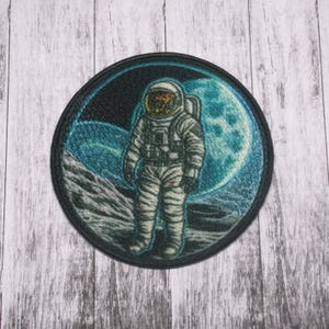Astronaut Patch Iron-on Applique for Jacket, Clothing, Backpack, Space Badge, space explorer patch, NASA patch, Solar System patch, Planets