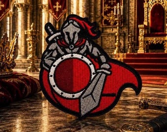 Spartan Warrior Patch/Iron-On Patch/Leonidas 300/Greek Hoplite/Military & War/Embroidered Sew-on Applique for Clothing Jacket Hats Backpack