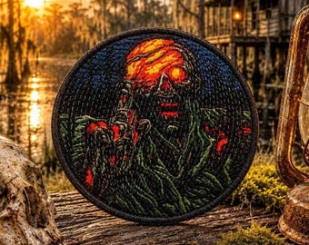 Zombie Apocalypse Patch/Iron-on Patch/Halloween Costume Decor/Horror Patch/Monster & Creature/Sew-on Applique for Clothing Vest Hat Backpack