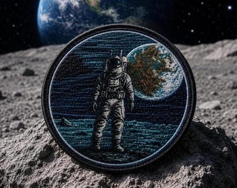 Astronaut Patch/Iron-on Patch/Space Badge/NASA/Planet Mars/Sew-On Applique for Clothing Vest/Jacket Hat Backpack
