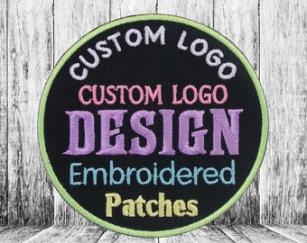 Embroidered Patches Special For You ,Custom Patch Order , Personalized Embroidery Patches - Customized Logo - Iron-On/Sew On Velcro Options