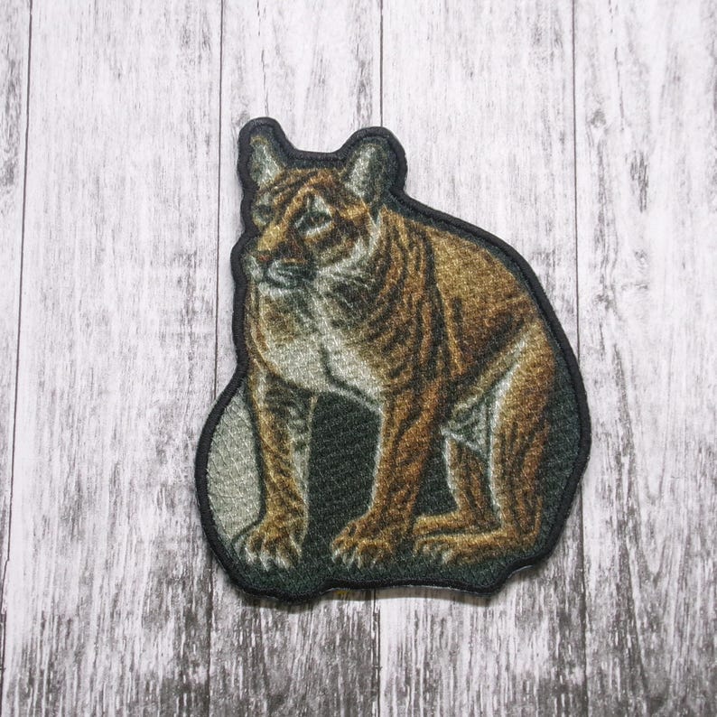 Bobcat Patch Ironon/sewon Applique for Vest Jacket Bag Clothing