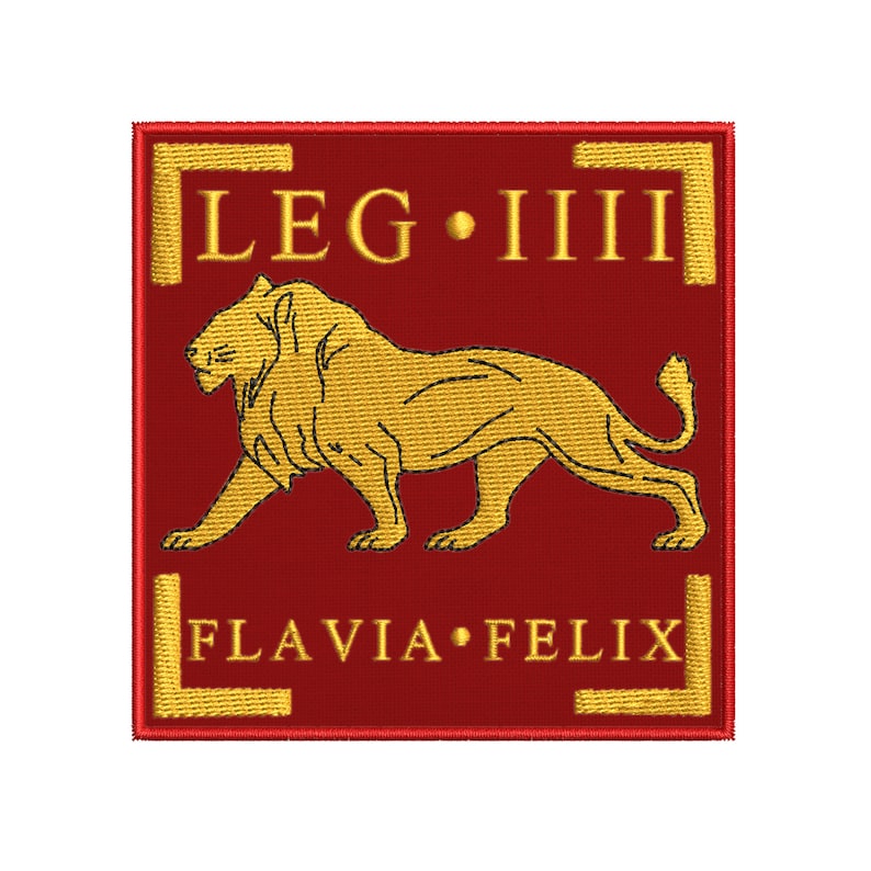 Legio IV Flavia Felix Lion Crest Embroidered Patch Iron on Etsy