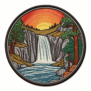 Niagara Falls Patch Embroidered Iron-on/sew-on Applique for