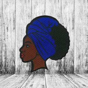 Afro Queen Patch Iron-On/Sew-On Applique for Jackets/Clothing/Backpacks/Tote Bags/Vest/Headwrap Patch/Black Girl Patch/Cultural Pride Patch