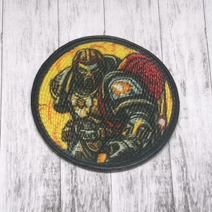 Space Marine Patch Iron-on/Sew-on Applique for Vest Jacket Bag Clothing Backpack, Decorative Badge, Armor, Future Darkness, Military, Sci-fi