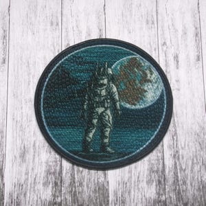 Astronaut Patch Iron-on Applique for Jacket, Clothing, Backpack, Space Badge, space explorer patch, NASA patch, Solar System patch, Planets