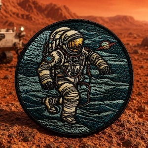 Astronaut Patch/Iron-on Patch/Space Badge/NASA/Rockets/Solar System Planets/Sew-On Applique for Clothing Vest/Jacket Hats Backpack Gear