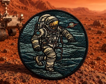 Astronaut Patch/Aufnäher/Weltraum Abzeichen/NASA/Raketen/Sonnensystem & Planeten/Aufnäher für Kleidung Weste/Jacke Hüte Rucksack Ausrüstung