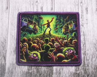 Zombie Apocalypse-patch opstrijkappliqué voor jas, kleding, rugzak, draagtas, vest, badge ondode horde, horror survival fan gear