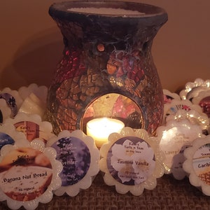 BULK Tart N Tealight Bundle 25 7-Hr Unscented Pure Soy Tea Lights and 24 No-Stick Natural Wax Tarts, Many Scents Fragrances image 3